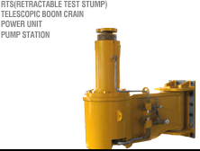 RTS(Retractable Test Stump), Telescopic Boom Crain, Power unit, Pump station, SPECIAL MACHINE Photo